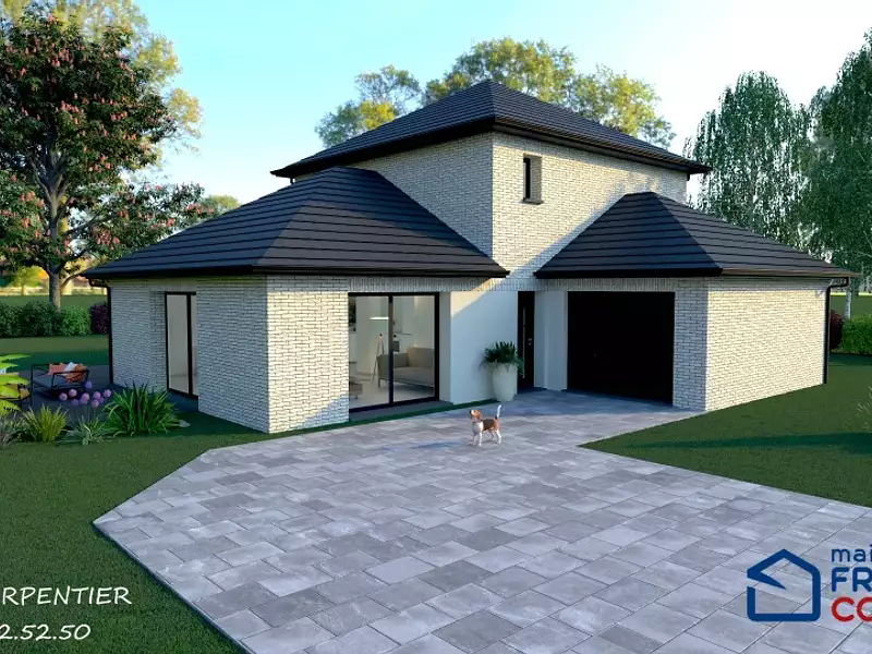 Maison neuve, 120 m² - Ecurie (62223)