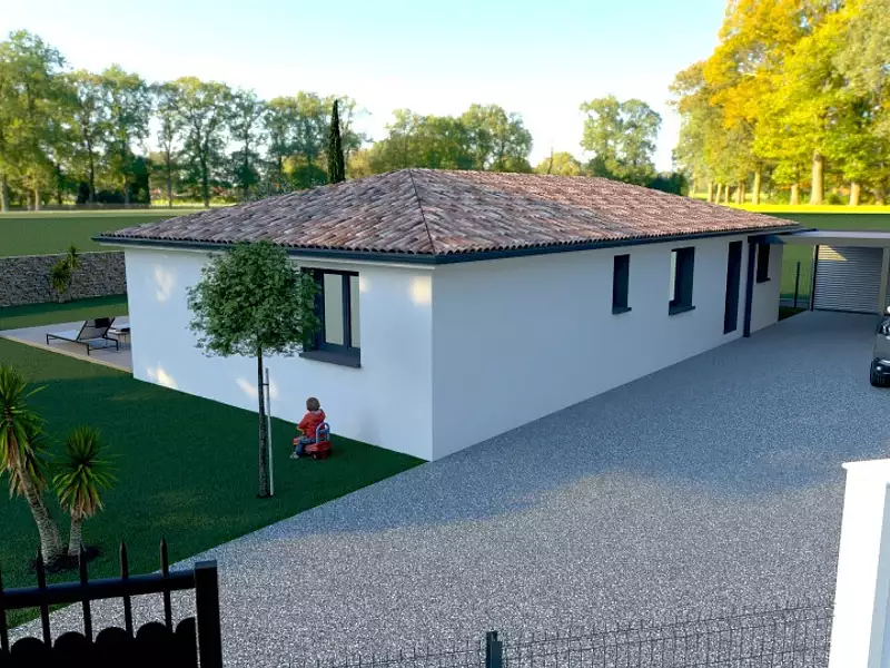 Maison neuve, 90 m² - Lavalette (11290)