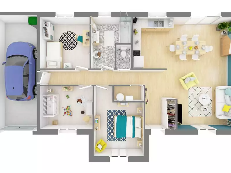 Maison neuve, 131 m² - Egreville (77620)