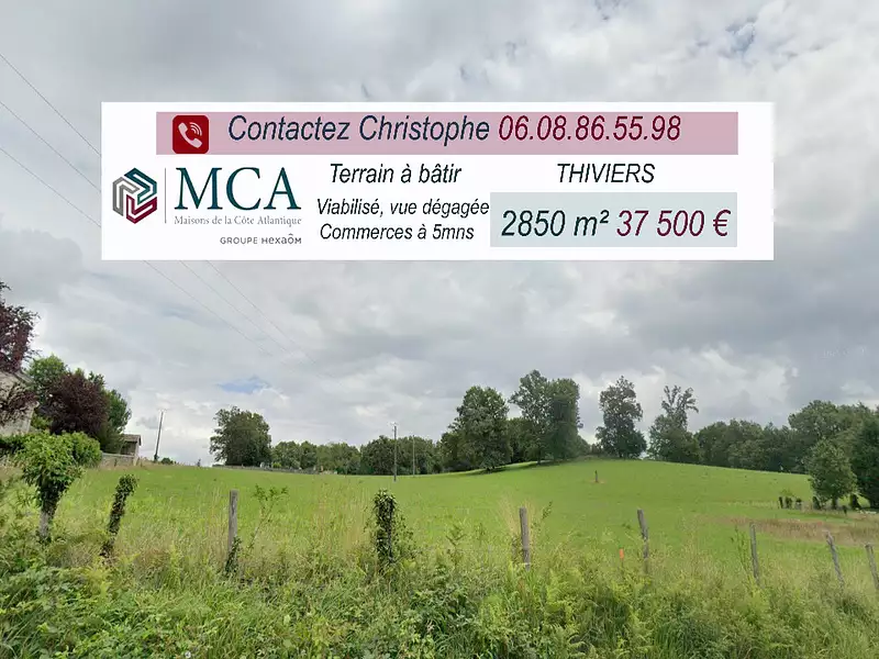 Terrain à bâtir, 2 850 m² - Thiviers (24800)