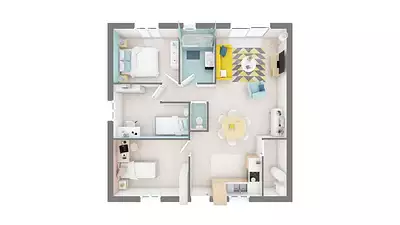 Maison neuve, 73 m²