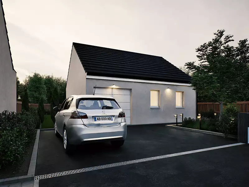Maison neuve, 49,1 m² - Surville (27400)