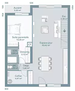 Maison neuve, 122 m²