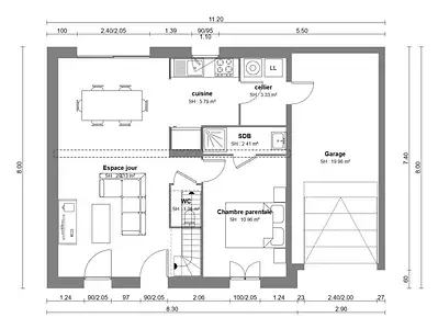 Maison neuve, 102 m²