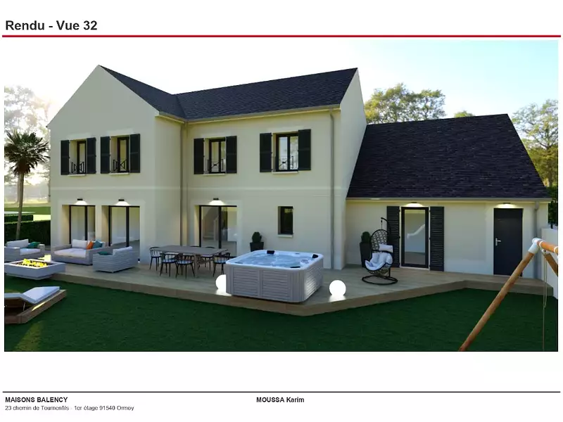Maison neuve, 150 m² - Saint-Fargeau-Ponthierry (77310)