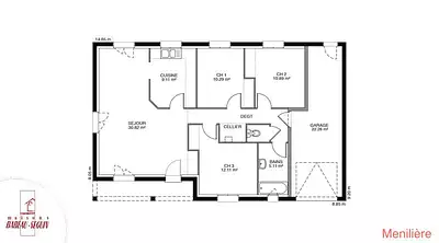 Maison neuve, 73 m²