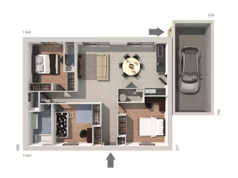 Maison neuve, 80 m² - Poulx (30320)