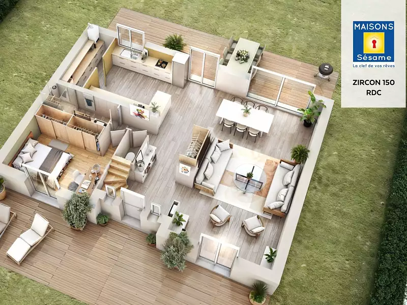 Maison neuve, 149 m² - Saint-Vrain (91770)