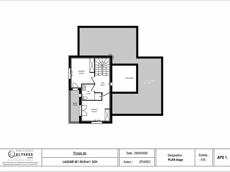 Maison neuve, 95 m² - Vaux-sur-Mer (17640)