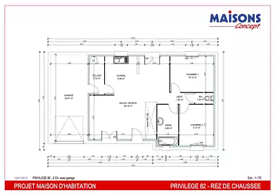 Maison neuve, 72 m²