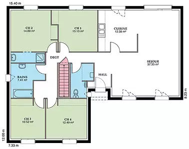 Maison neuve, 101 m²