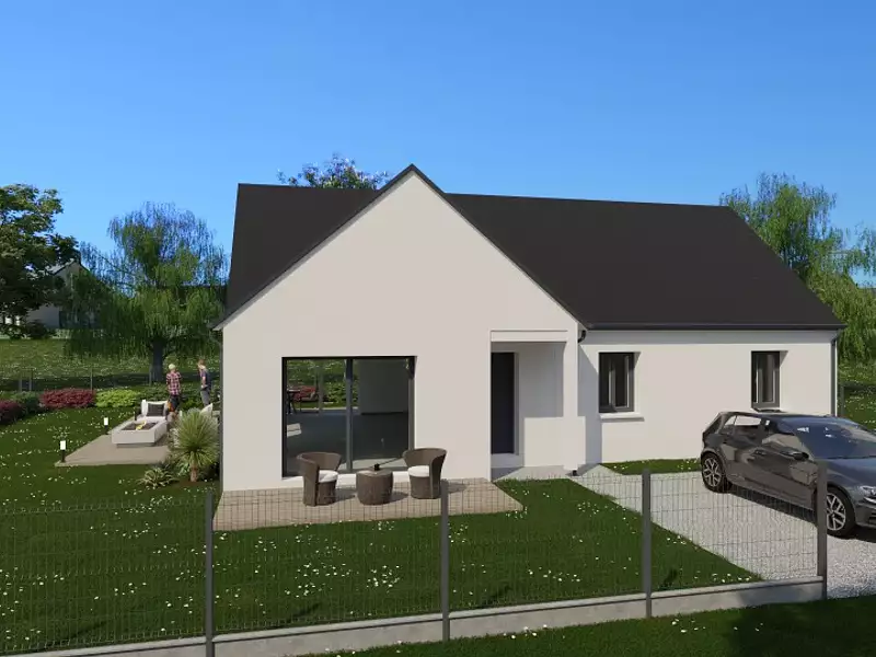 Maison neuve, 92 m² - Beaumont-Louestault (37360)
