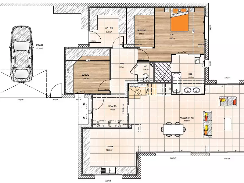 Maison neuve, 195 m² - Saint-Barthélemy-d'Anjou (49124)