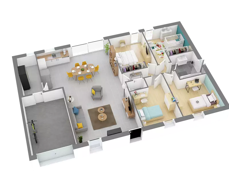 Maison neuve, 104 m² - Pipriac (35550)