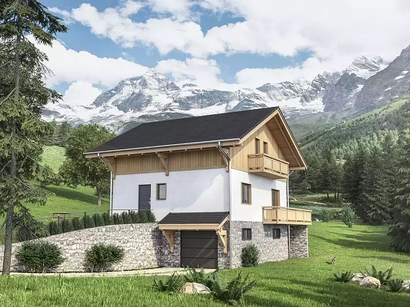 Maison neuve, 102 m² - Sallanches (74700)