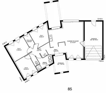 Maison neuve, 125 m²