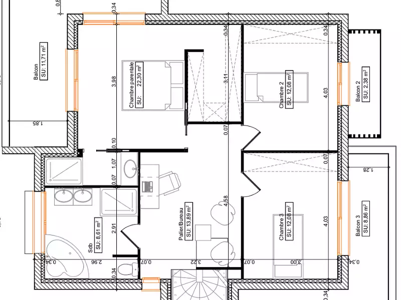 Maison neuve, 127 m² - Magny-les-Hameaux (78114)