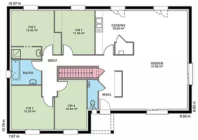 Maison neuve, 109 m²