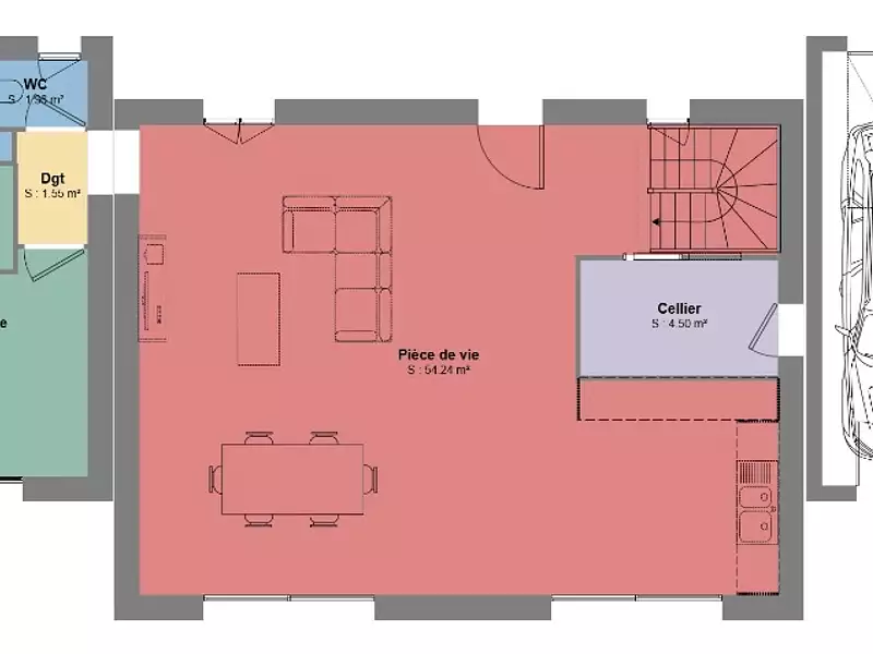 Maison neuve, 130 m² - Vagnas (07150)