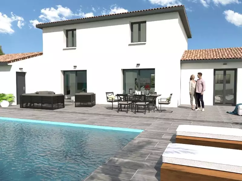 Maison neuve, 110 m² - Saint-Maurice-sur-Eygues (26110)