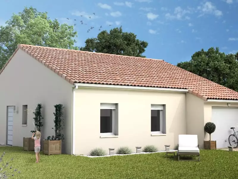 Maison neuve, 94 m² - Saint-genest-d'ambière (86140)