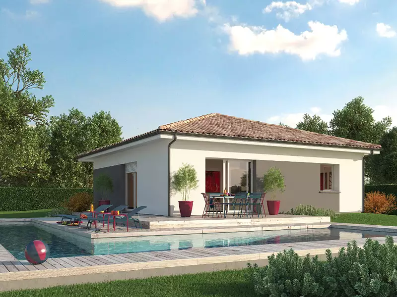 Maison neuve, 90 m² - Fossemagne (24210)