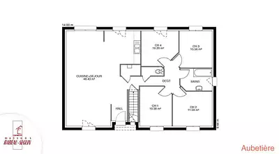 Maison neuve, 88 m²