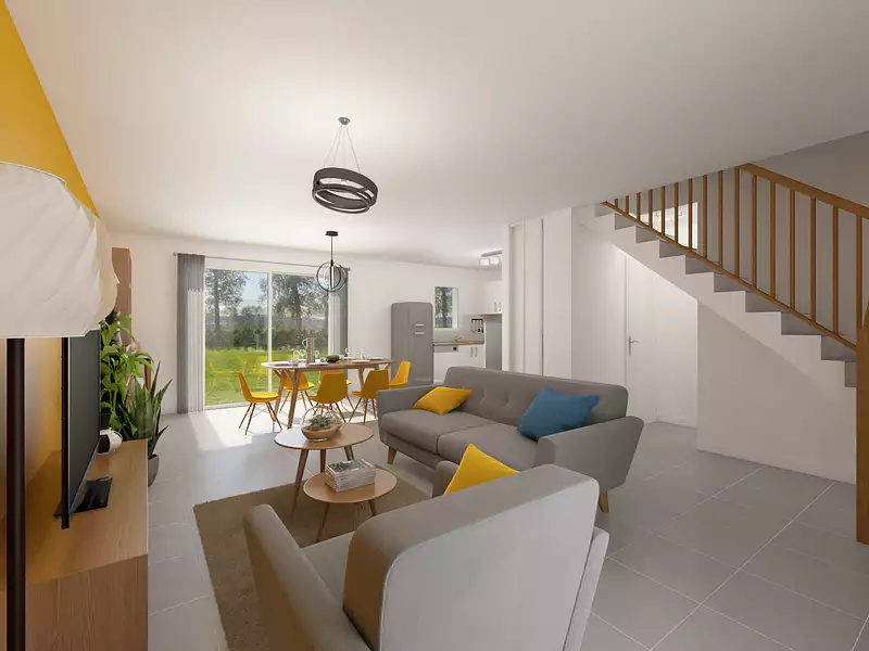 Maison neuve, 90 m² - Cuillé (53540)