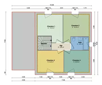 Maison neuve, 91 m²