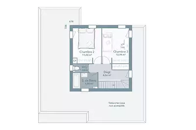 Maison neuve, 120 m²