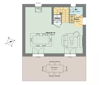 Maison neuve, 70 m²