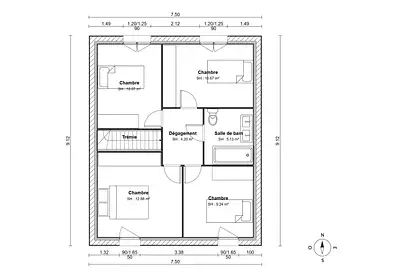 Maison neuve, 100 m²