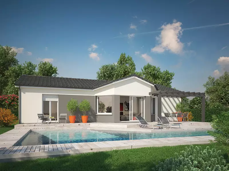 Maison neuve, 101 m² - Saint-Quentin-de-Baron (33750)