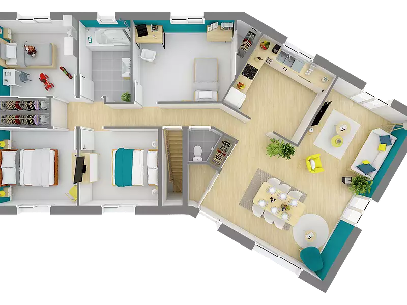 Maison neuve, 92 m² - Sainte-Menehould (51800)