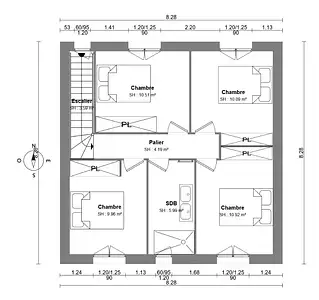 Maison neuve, 95 m²