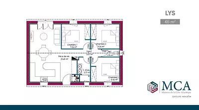 Maison neuve, 100 m²