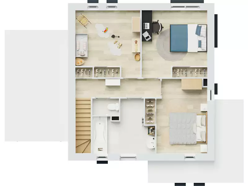 Maison neuve, 110 m² - Le Plessis-Feu-Aussoux (77540)