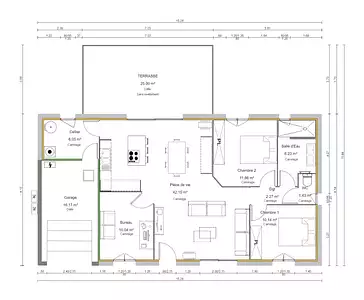 Maison neuve, 90 m²