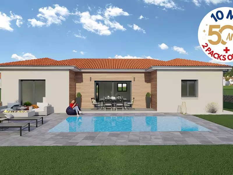 Maison neuve, 95 m² - Saint-Marcellin-en-Forez (42680)