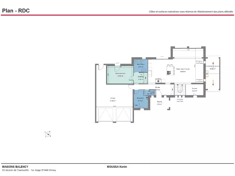 Maison neuve, 150 m² - Saint-Fargeau-Ponthierry (77310)