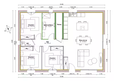 Maison neuve, 94 m²