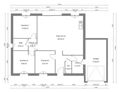 Maison neuve, 80 m²