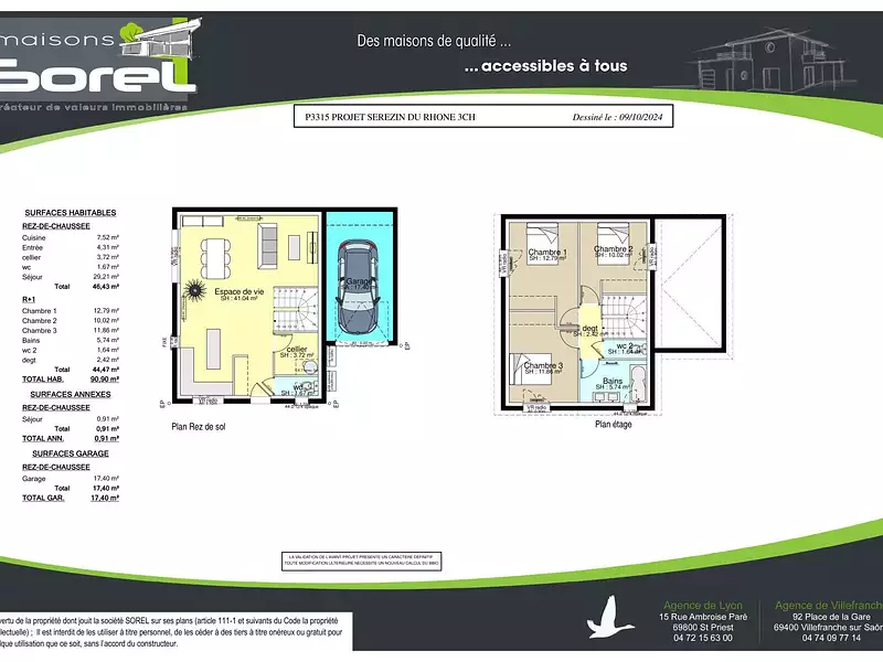 Terrain à bâtir, 249 m² - Saint-Symphorien-d'Ozon (69360)