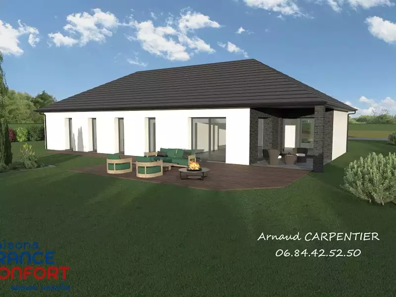 Maison neuve, 135 m² - Monchy-le-Preux (62118)