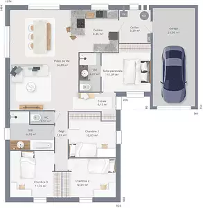 Maison neuve, 106 m²