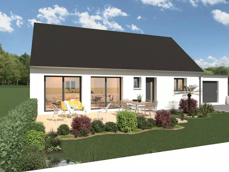 Maison neuve, 90 m² - Loperhet (29470)