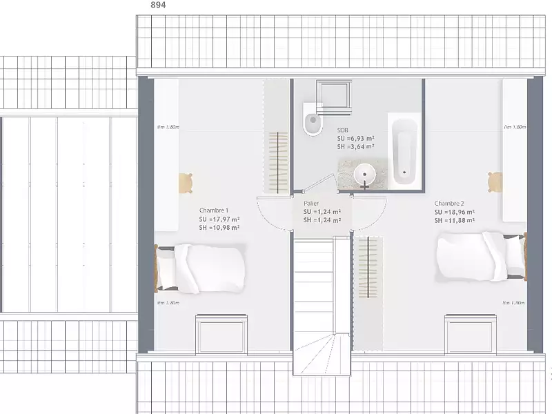 Maison neuve, 85 m² - Le Breuil-en-Auge (14130)