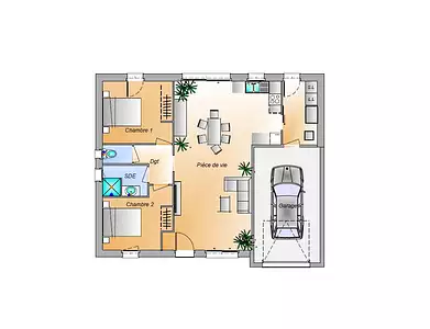 Maison neuve, 72 m²