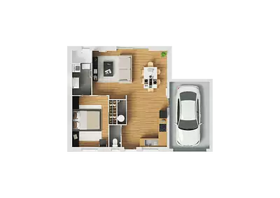 Maison neuve, 64 m²