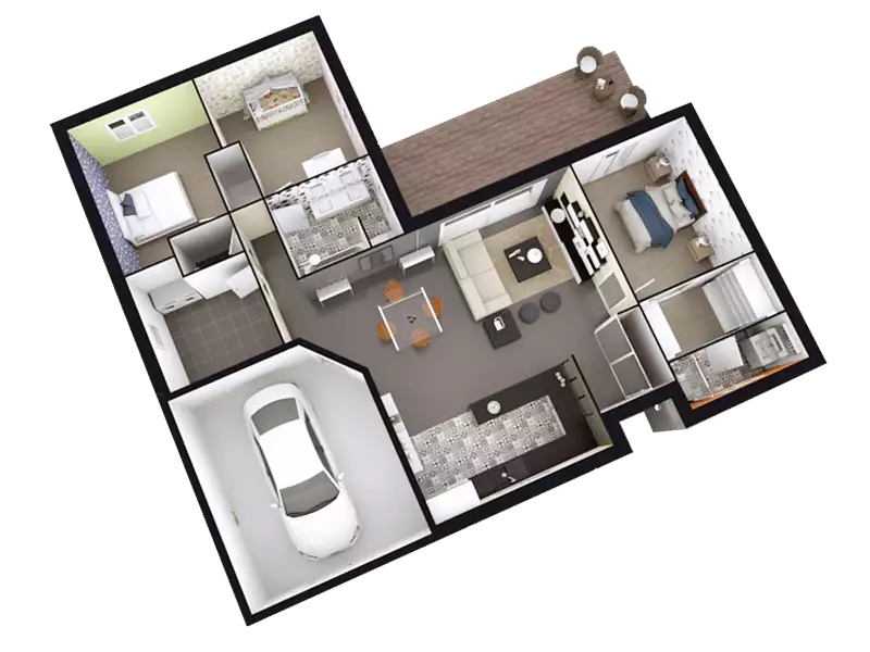 Maison neuve, 124 m² - Saint-Marcel (71380)